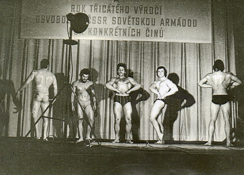 1975, mistrovstv� Prahy - Ji�� Mazuch, Anton�n Pluha�, Miroslav �tochl, Josef �tajner, Ladislav Voknier