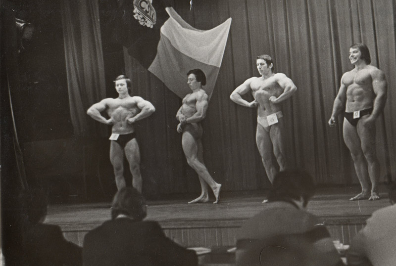 1976, krajsk� p�ebor - Josef �tajner, Ladislav Voknier, Ji�� Mazuch, Petr Stach<br> (jednalo se o 1. krajskou sout� o mistra Evropy bez v�jimky)