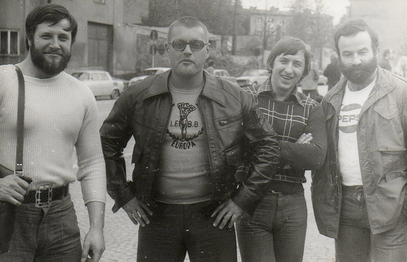 1978, mistrovstv� �SR, Jihlava - lifte�i Pavel �apik a Jarda Messner, Franti�ek Vr�na a lifter �ehulka