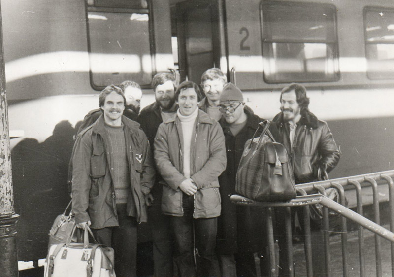 1980, brn�nsk� n�dra��, cesta z Kunovic - Dantlinger, lifte�i �ehulka a �apik, Vr�na, lifte�i J�chym a Messner