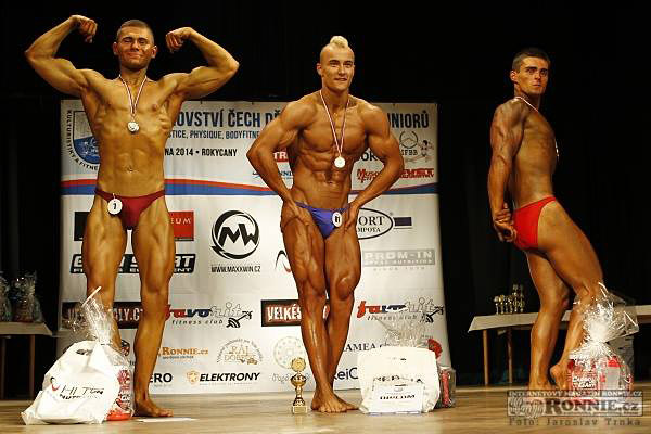 Mistrovstv� �ech - 2. m�sto v kulturistice star��ho dorostu nad 72 kg