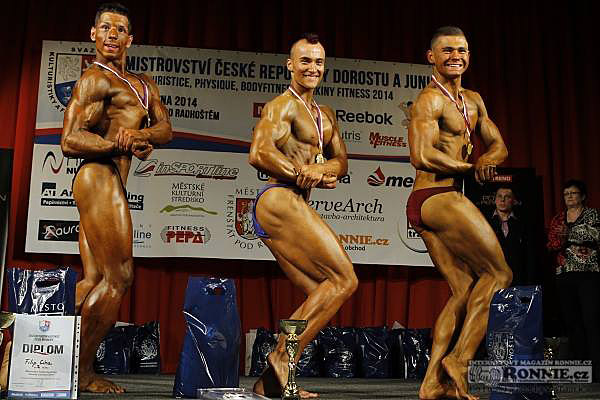 Mistrovstv� �R - 3. m�sto v kulturistice star��ho dorostu nad 72 kg