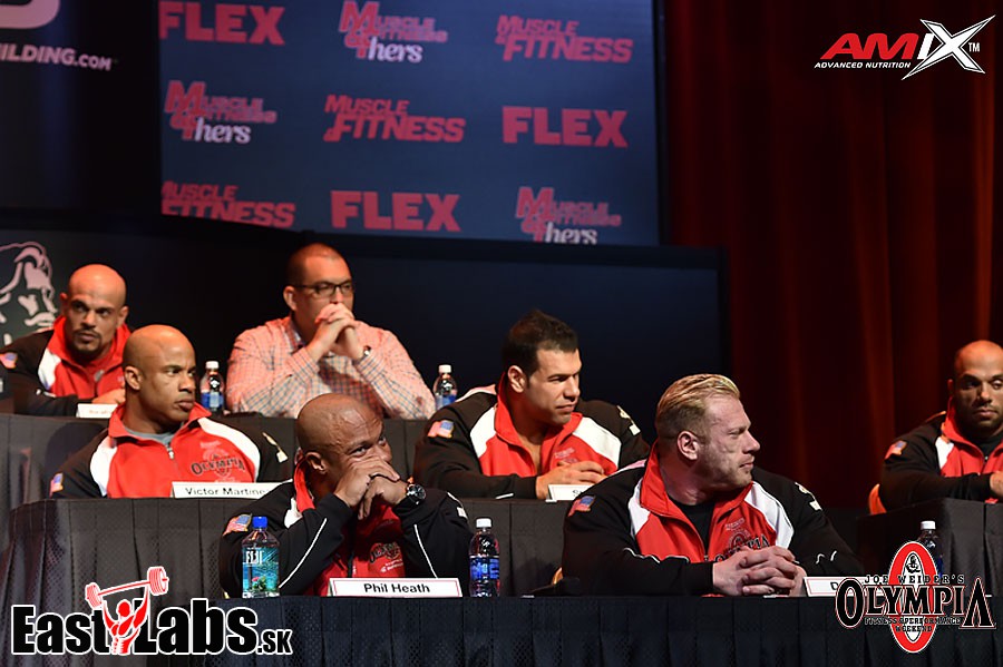 Tiskov� konference ��astn�k� Mr. Olympia 2014