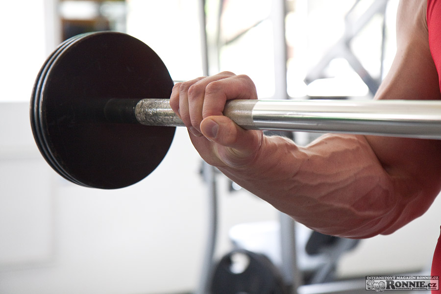Bicepsov� zdvih nadhmatem�