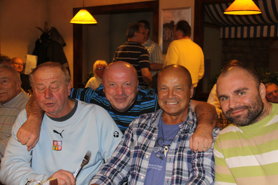 Zleva Franti�ek H�jek, Pavel Siv�k, Petr Stach, Josef Paul�k