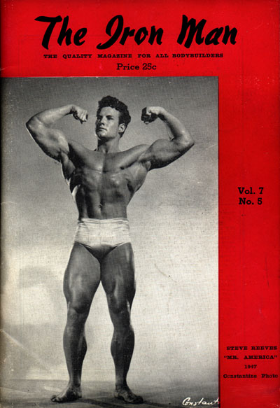Steve Reeves na ob�lce Iron Man Magazine