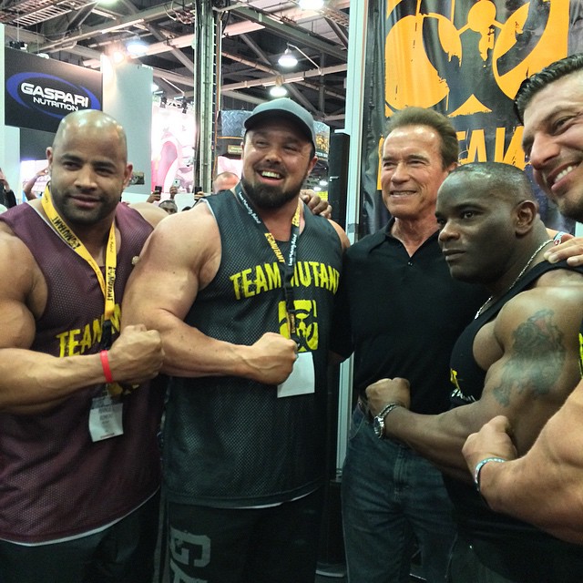Arnold Schwarzenegger, Manuel Romero, Ron Partlow, Johnnie Jackson, Gabriel Moen