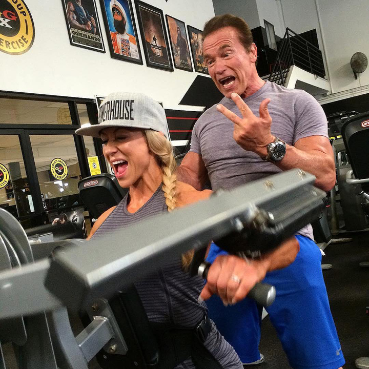 Amanda Doherty a Arnold Schwarzenegger