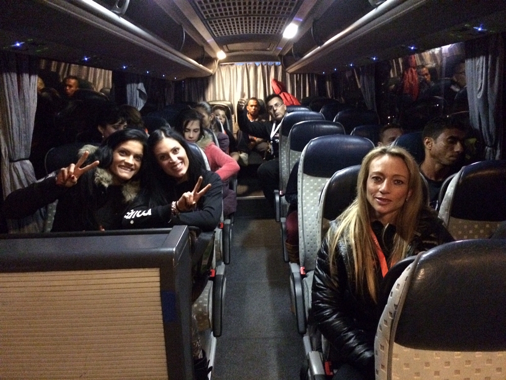 MS ve fitness 2015 - odjezd na hotel po sobotn� ��sti sout�e