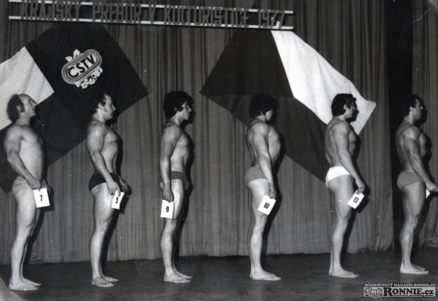 1976 - Krajsk� p�ebor Prahy - 2. zleva �tefan Huso, Ivan Mach, Vladim�r Vokn�r, Ji�� Mazuch, Otakar Svoboda