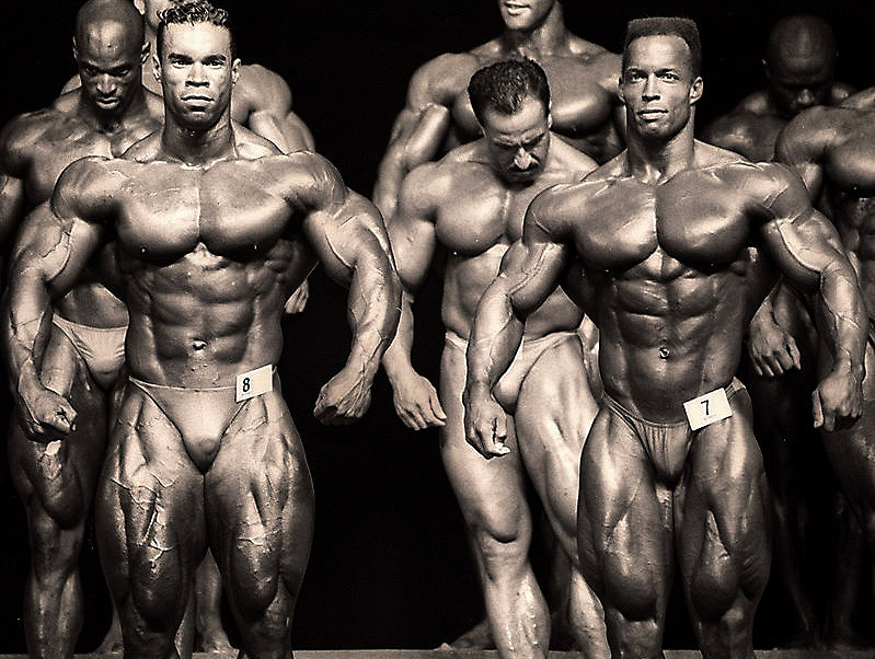 Kevin Levrone (3.) a Shawn Ray (2.) - Mr. Olympia 1994