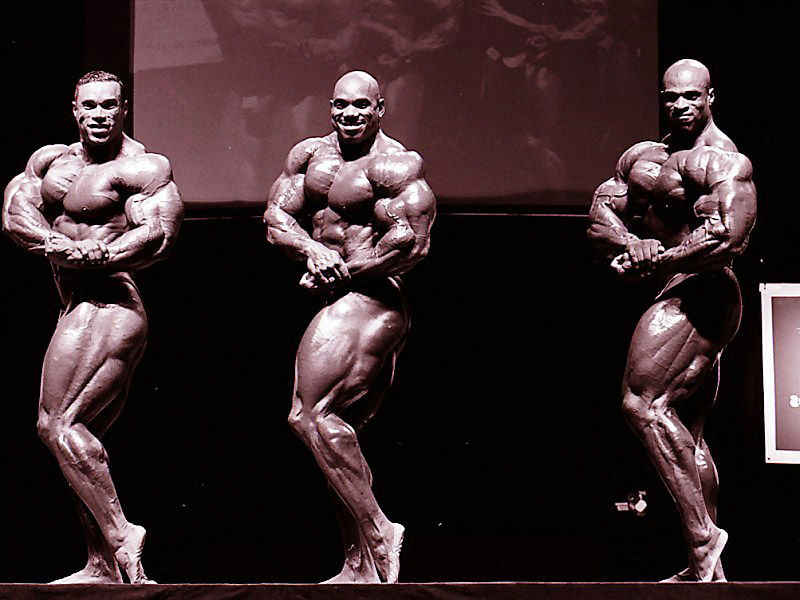 Kevin Levrone, Flex Wheeler a Ronnie Coleman (1999)
