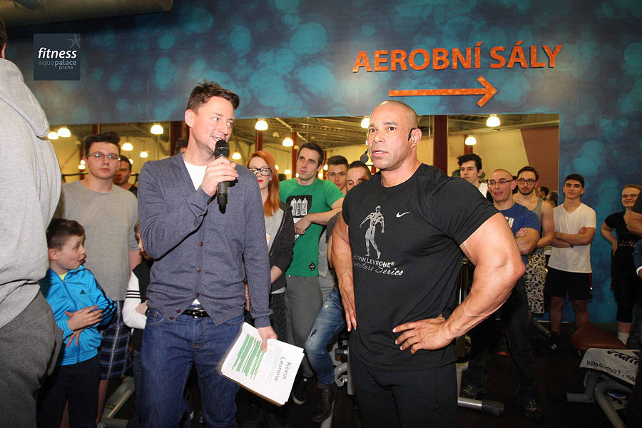 Semin�� Kevina Levroneho ve fitness Aquapalace Praha