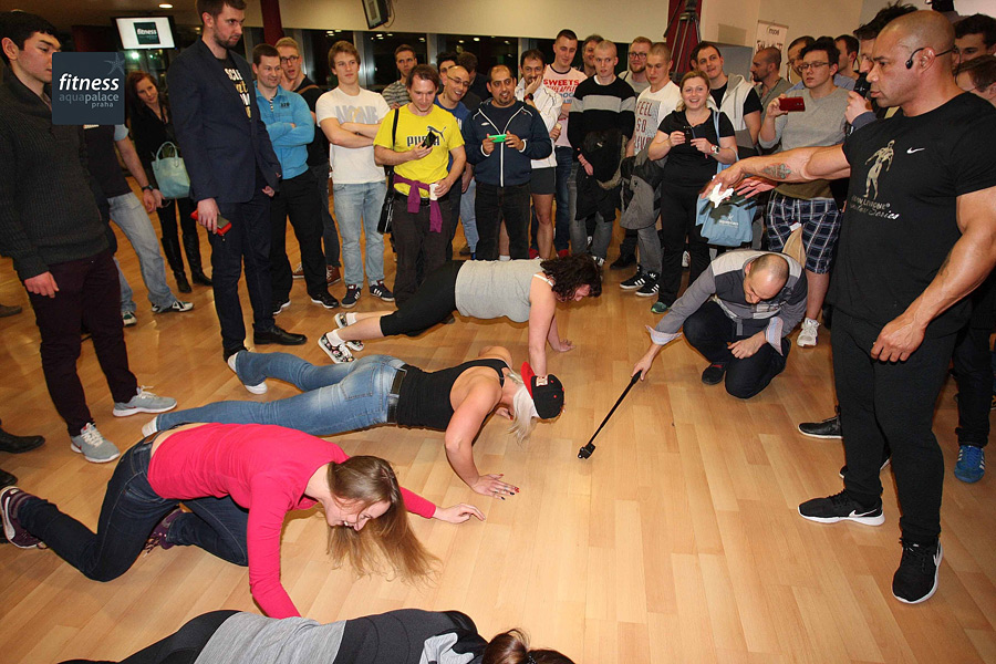 Semin�� Kevina Levroneho ve fitness Aquapalace Praha
