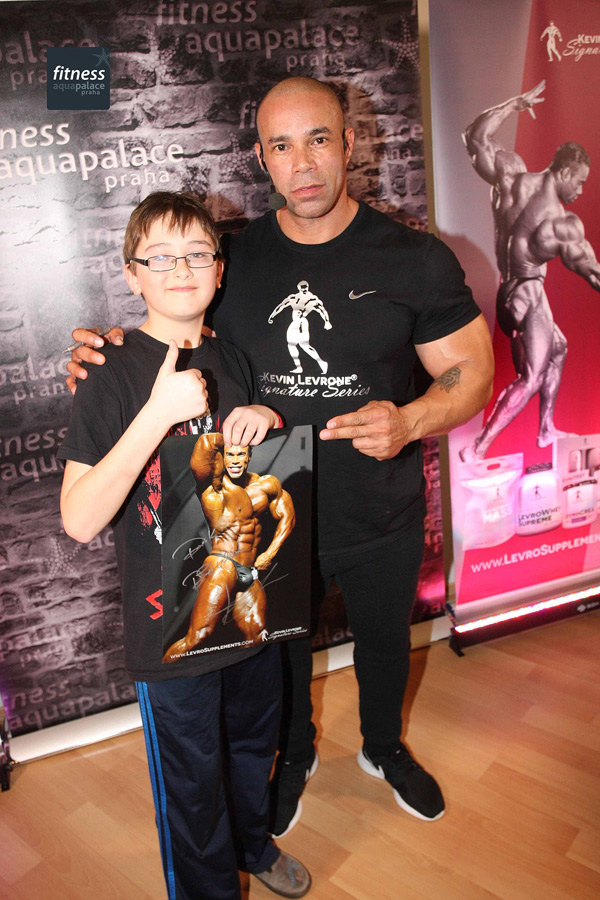 Semin�� Kevina Levroneho ve fitness Aquapalace Praha