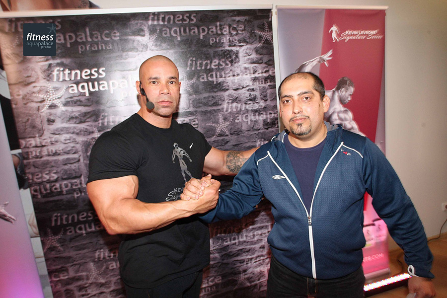 Semin�� Kevina Levroneho ve fitness Aquapalace Praha