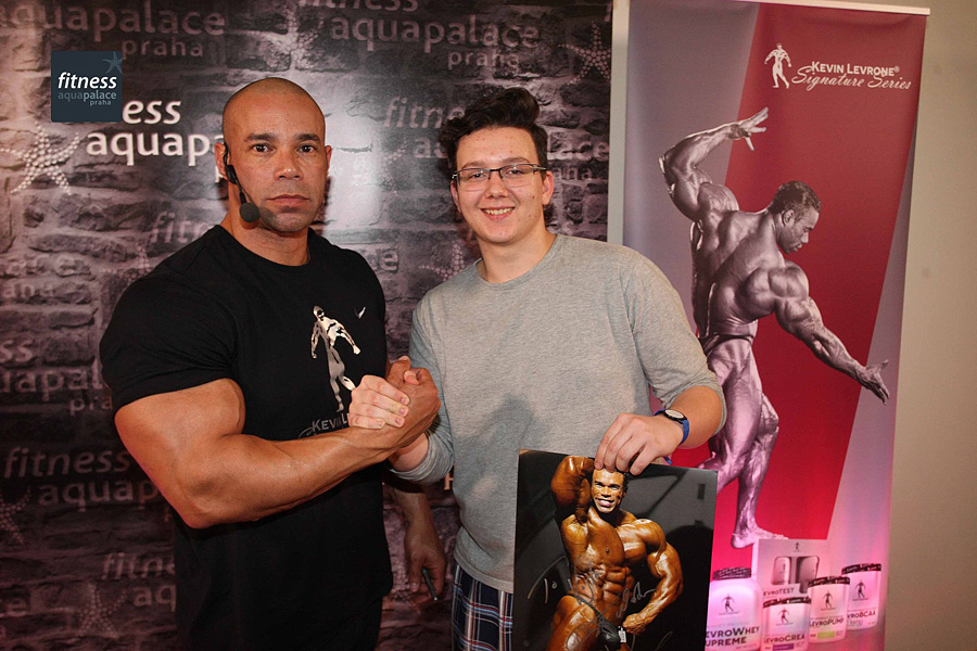 Semin�� Kevina Levroneho ve fitness Aquapalace Praha