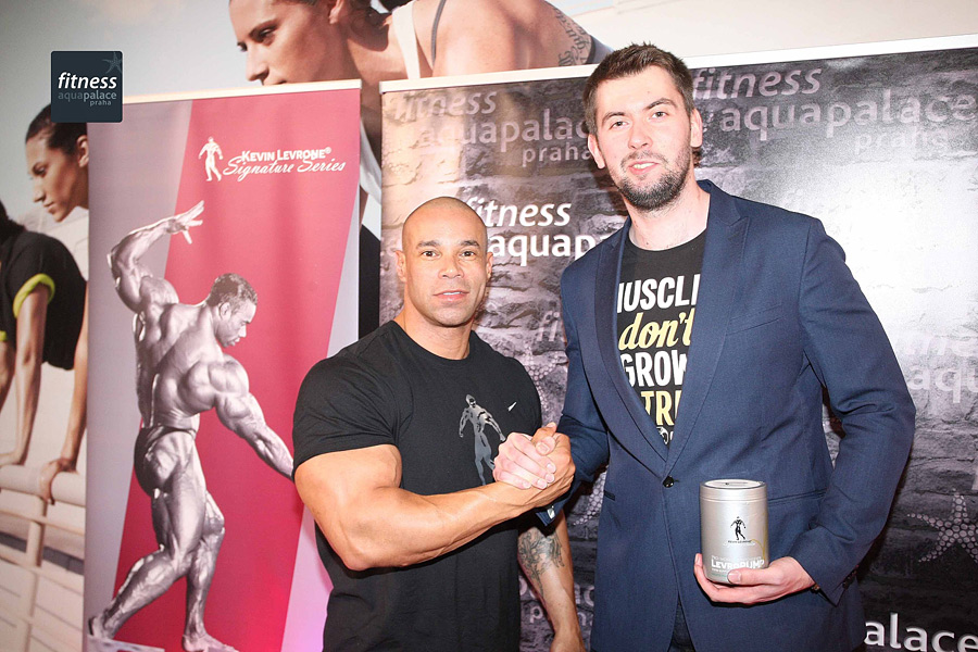 Semin�� Kevina Levroneho ve fitness Aquapalace Praha