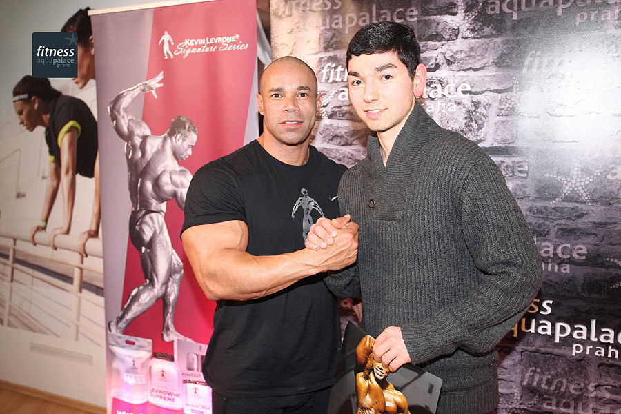 Semin�� Kevina Levroneho ve fitness Aquapalace Praha