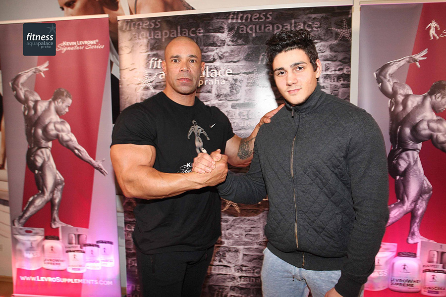Semin�� Kevina Levroneho ve fitness Aquapalace Praha
