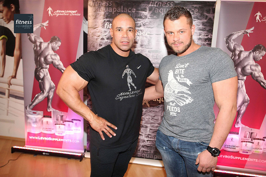 Semin�� Kevina Levroneho ve fitness Aquapalace Praha