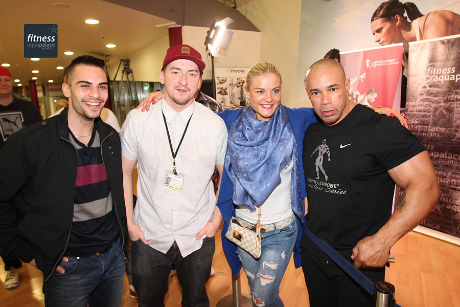Semin�� Kevina Levroneho ve fitness Aquapalace Praha