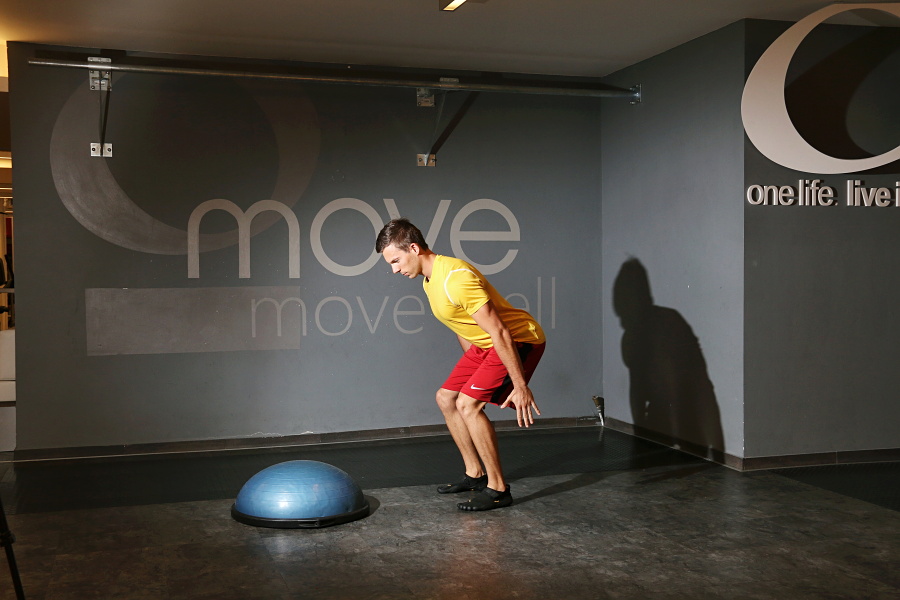 V�skoky na bosu do stabilizace