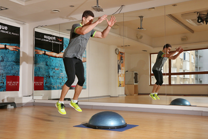 V�skok na bosu do stabilizace