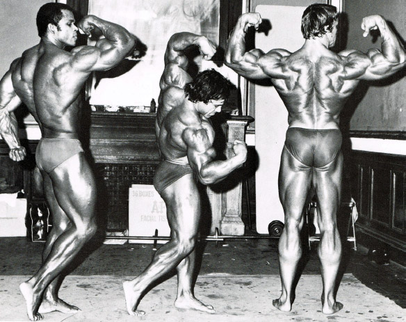 Serge Nubret, Franco Columbu, Arnold Schwarzenegger