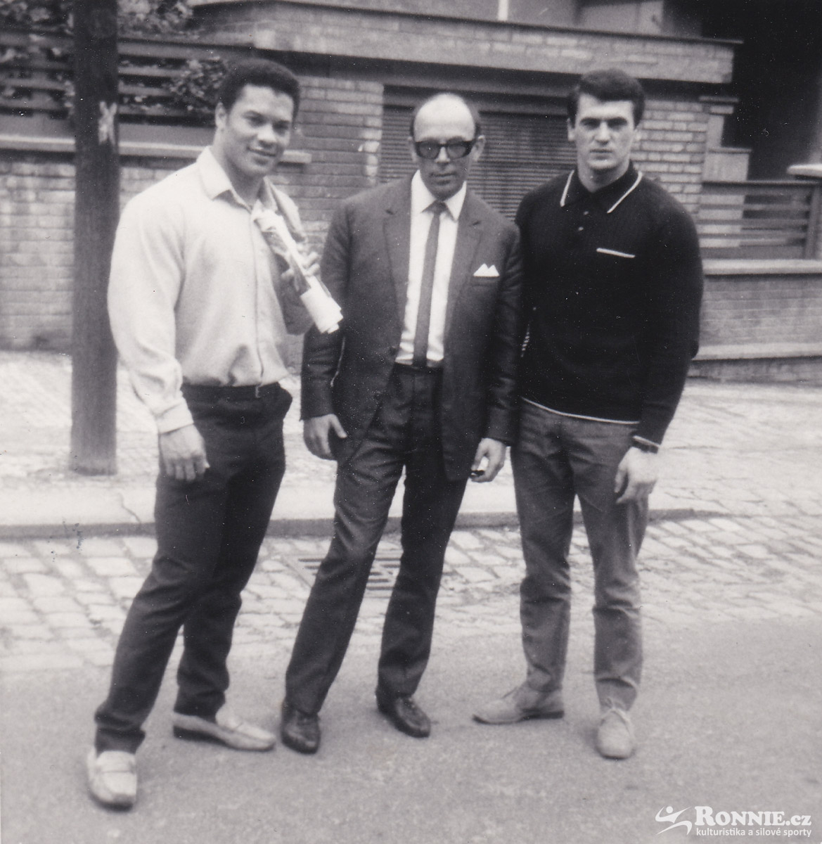 1968 - Praha 5 � zleva Rick Wayne, Zden�k Marek a tehdej�� mistr Jugosl�vie Petar �elik