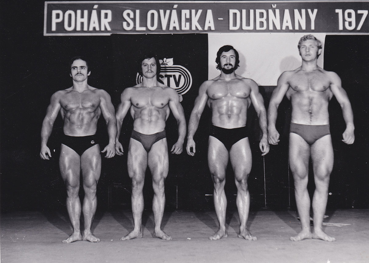 1976 � poh�r Slov�cka � zleva Hovorka, Holi�, Nesn�dal a nezn�m�