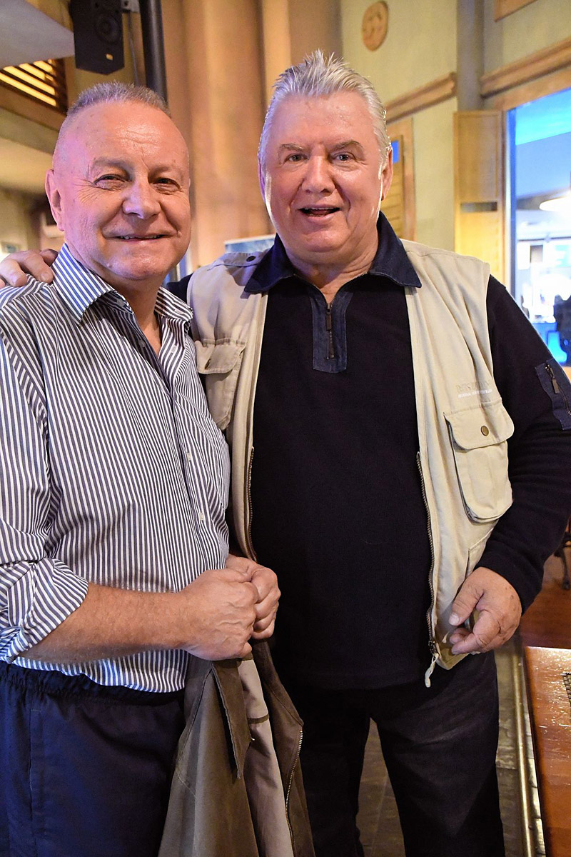 �lenov� t�mu Olympia Praha - zleva �t�p�n Kozl�k a Karel Tuh��ek