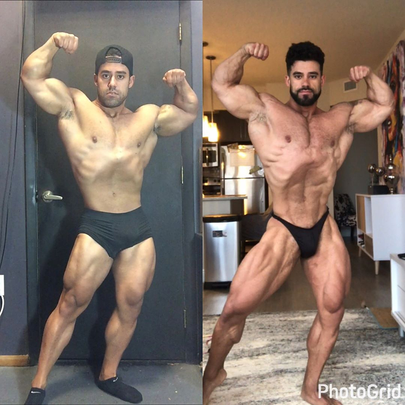 Santi Aragon 15 t�dn� (84 kg) a t�den (80 kg) p�ed Karina Nascimento Pro 2017