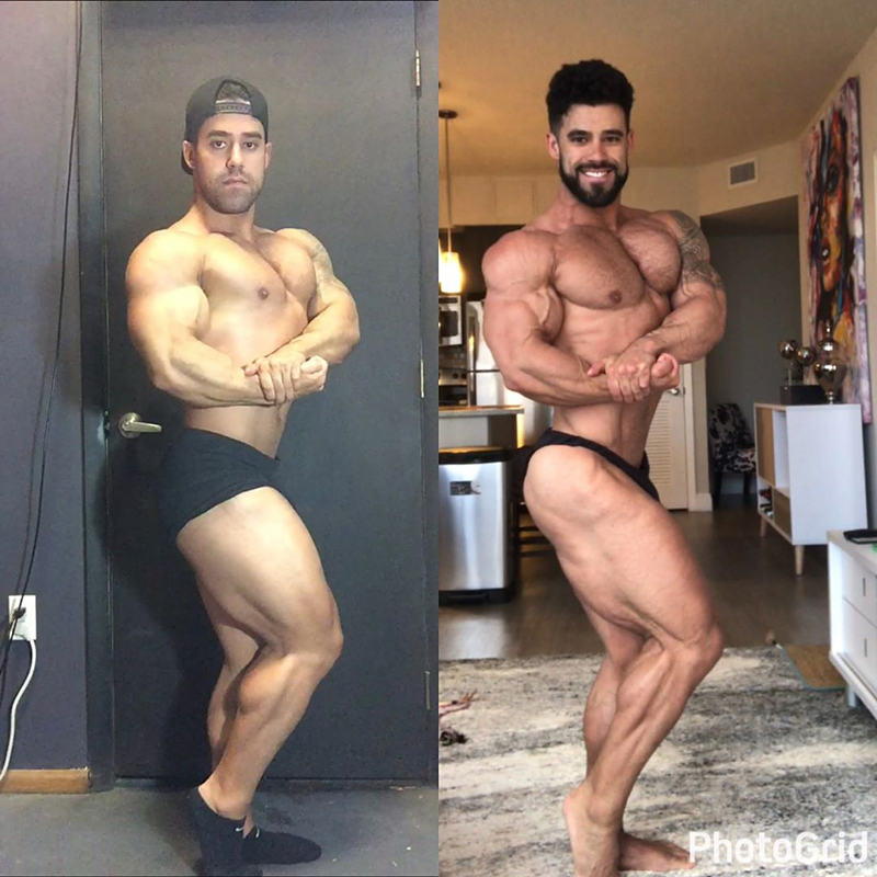 Santi Aragon 15 t�dn� (84 kg) a t�den (80 kg) p�ed Karina Nascimento Pro 2017