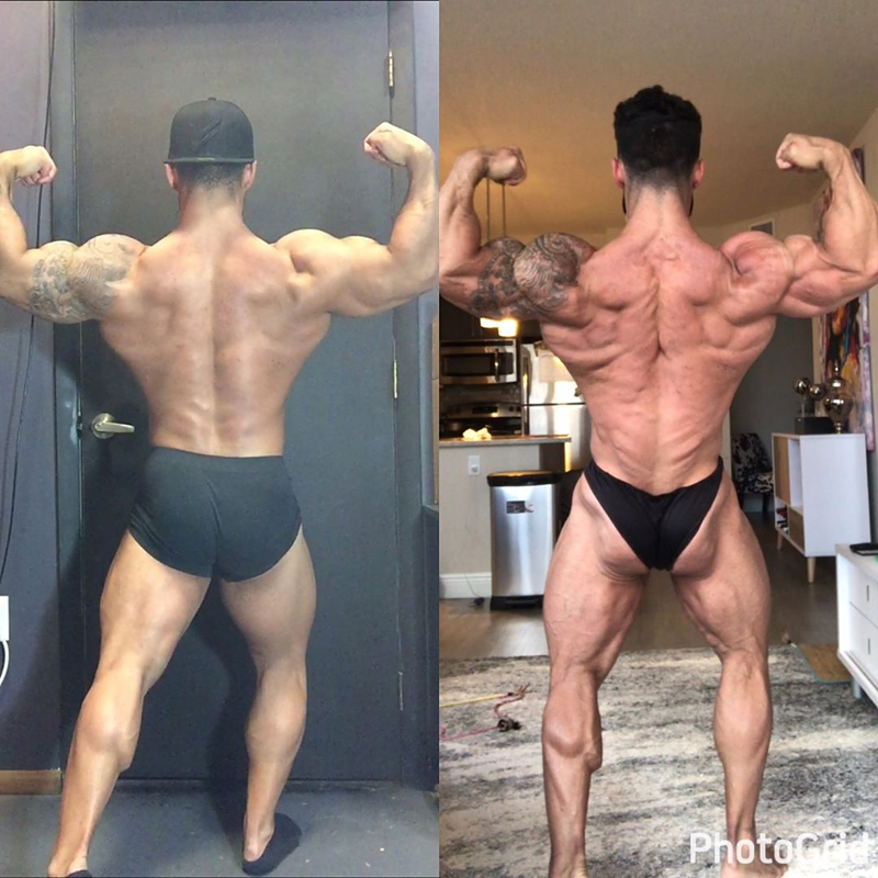 Santi Aragon 15 t�dn� (84 kg) a t�den (80 kg) p�ed Karina Nascimento Pro 2017