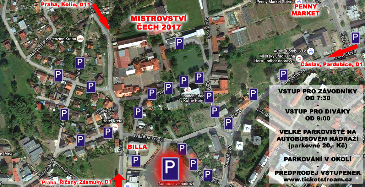 Parkov�n� v Kutn� Ho�e