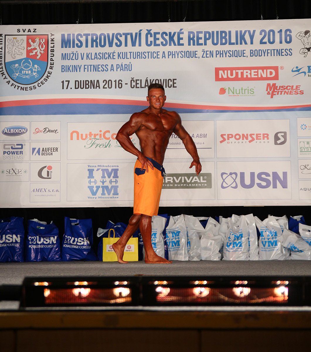 Patrik Pecka na Mistrovstv� �R mu�� (v klasick� kulturistice a physique), �en a p�r� 2016