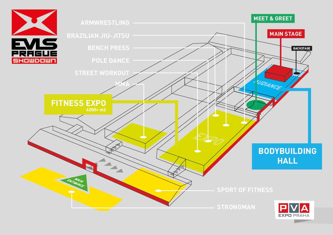 EVLS Prague Showdown 2017 - mapa are�lu