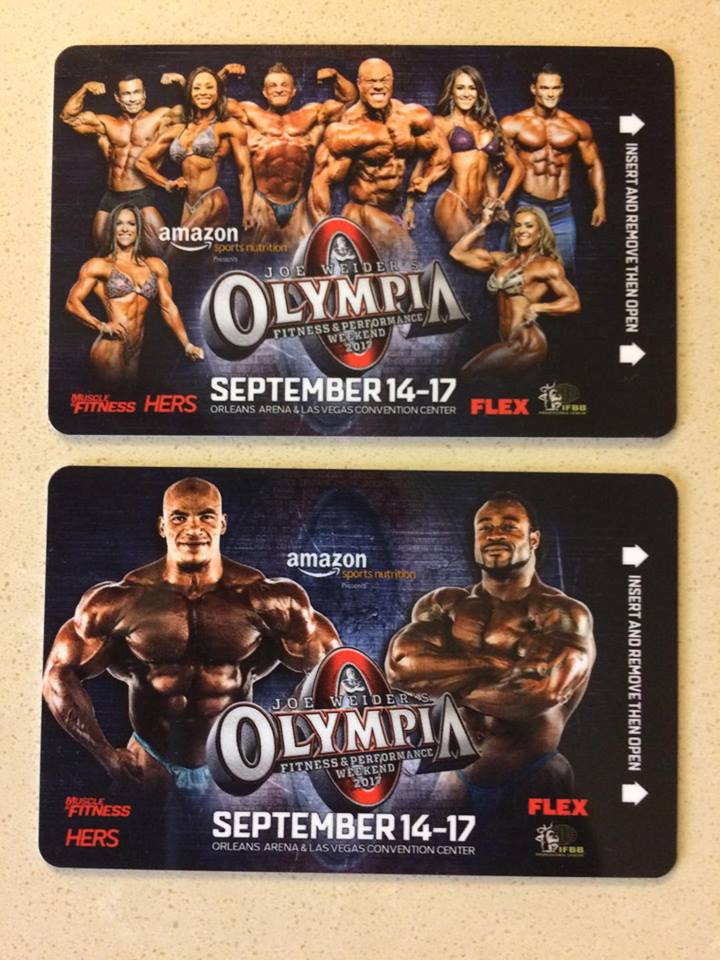 Karti�ky od pokoje pro ��astn�ky Olympia Weekendu 2017