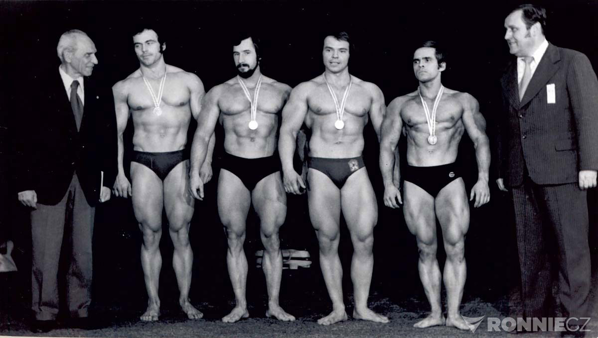 1977 Mistrovstv� �SR � v�t�zov� kategori� - zleva Pek, Nesn�dal, Stach a Hovorka