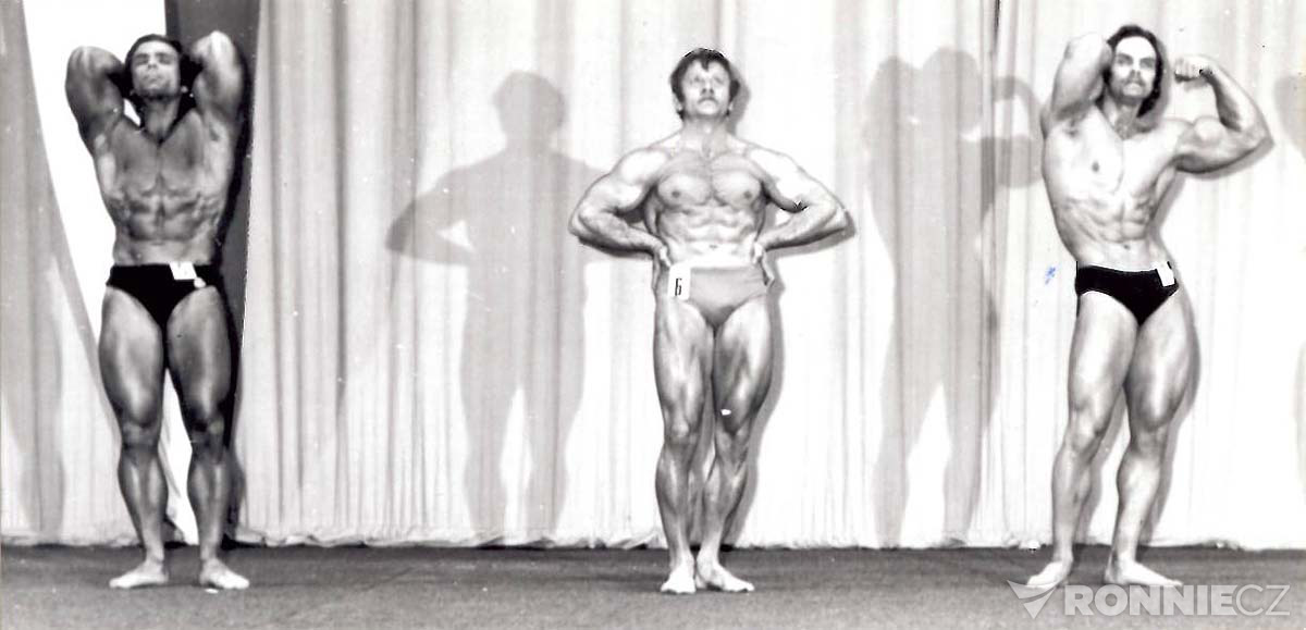 1977 Mistrovstv� �SR � kategorie do 169cm � zleva Hovorka, Svoboda a Dantlinger