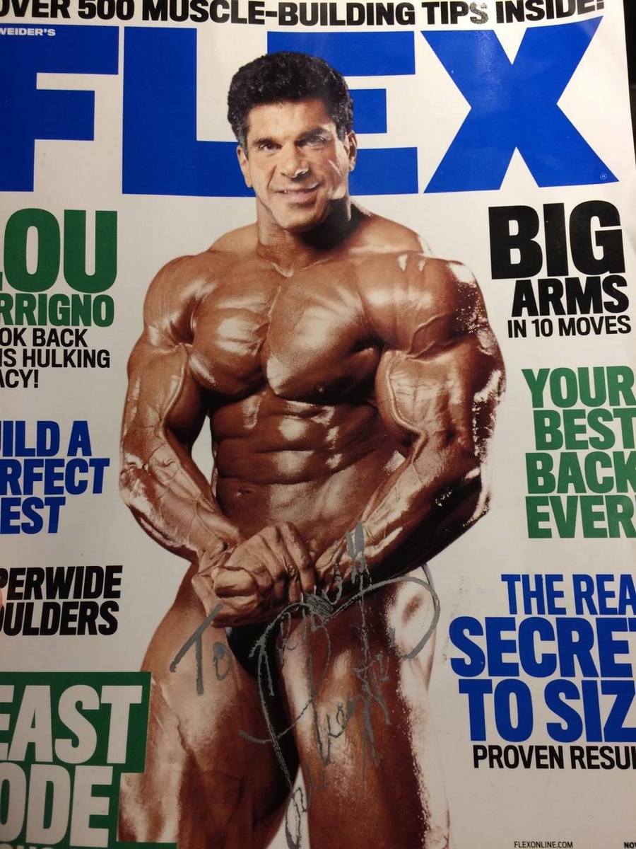 Lou Ferrigno na ob�lce magaz�nu Flex�
