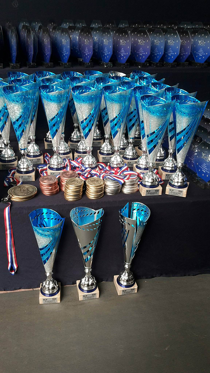 �Trofeje pro ��astn�ky mistrovstv� Evropy 2018