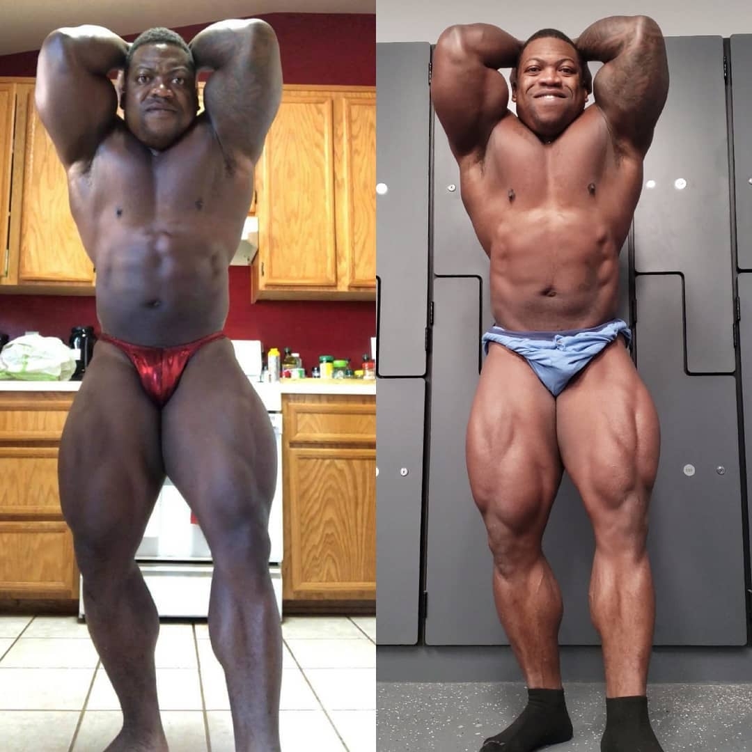 Dwayne Quamina 14 t�dn� p�ed Olympia 212 Showdown 2018 vs. 14 t�dn� p�ed New York Pro 2019