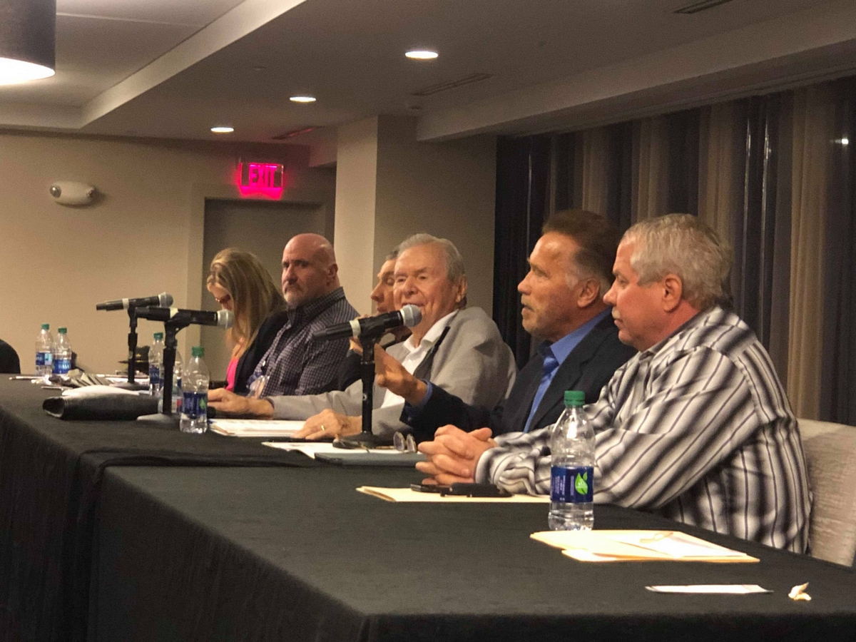 Stewe Weinberger, Jima Manion, Jim Lorimer, Arnold Schwarzenegger, Bob Lorimer�