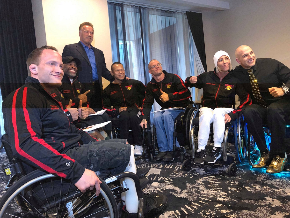 Tyler Brey, Harold Kelley, Arnold Schwarzenegger, Kris Dim, Joshua Rucker, Jen Pasky-jaquin, Nick Scott�