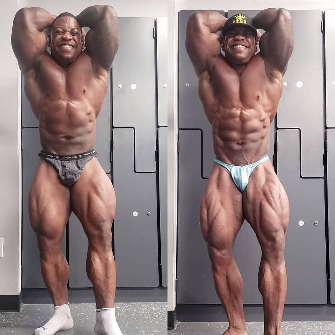 Dwayne Quamina a jeho �ty�denn� prom�na (vlevo p�ed vpravo po)