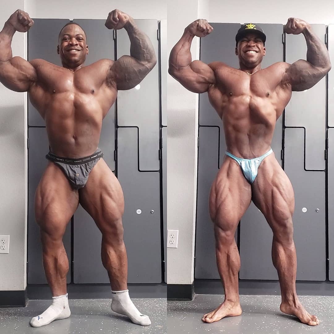 Dwayne Quamina a jeho �ty�denn� prom�na (vlevo p�ed vpravo po)