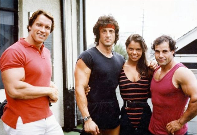 Arnold Schwrzenegger, Sylvester Stallone, Franco Columbu�