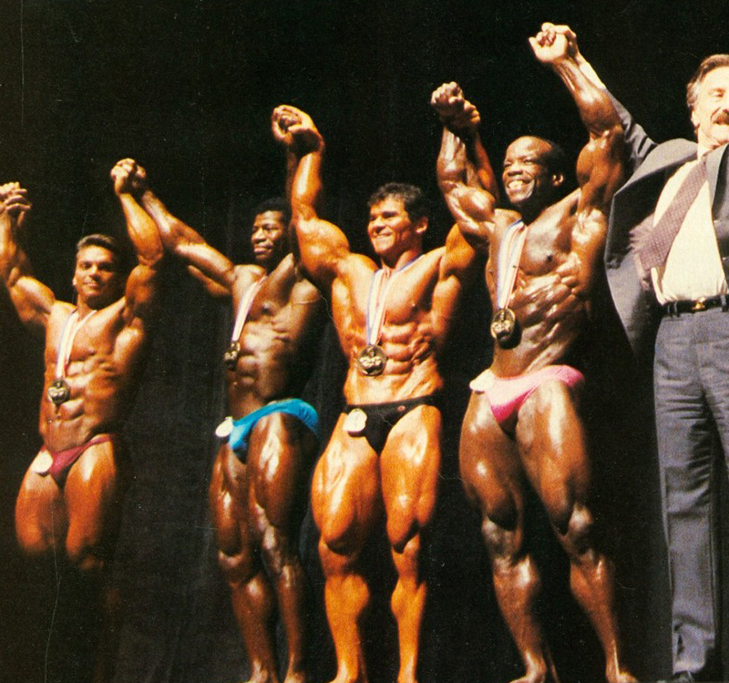 Rich Gaspari, Ron Love, Josef Grolmus, Albert Beckles, Joe Weider�